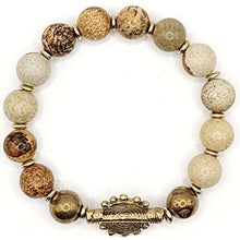 Load image into Gallery viewer, African Brass + Gemstones