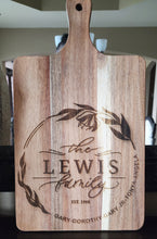 Load image into Gallery viewer, Family Engraved Cutting Board