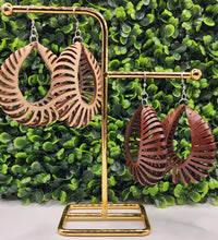 Load image into Gallery viewer, 3D Sculpted Leather Earrings - Nova