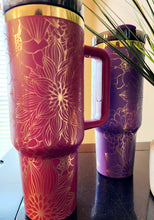 Load image into Gallery viewer, Floral Wrap Stainless-Steel Tumblers 40oz