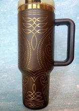 Load image into Gallery viewer, Western Boot Stitch Stainless-Steel Tumblers 40oz
